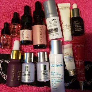 Lot of skincare items